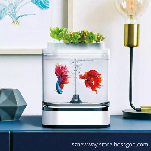 Xiaomi Geometry Mini Lazy Fish Tank Aquariums Self-cleaning